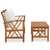 2 Piece Patio Lounge Set with Cushions Solid Acacia Wood A949-310273
