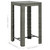  3 Piece Patio Bar Set with Armrest Poly Rattan Gray A949-3064806