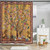 72-inch Brown Red Orange Green Floral Tree Birds Plants Flowers Shower Curtain Q280-MFSCB23172954