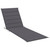  Patio Sun Lounger with Cushion Solid Acacia Wood A949-3061344