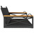 Swing Bench Black 42.9"x24.4"x15.7" Poly Rattan A949-368152