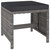 6 Piece Patio Dining Set with Cushions Poly Rattan Gray A949-43905