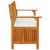 Storage Bench with Cushion 66.9" Solid Wood Acacia A949-316738