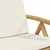 4 Piece Folding Patio Reclining Chairs with Cream White Cushions Bamboo A949-3208927
