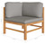  2-seater Patio Bench with Dark Gray Cushions A949-3068855