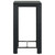  3 Piece Patio Bar Set with Cushions Poly Rattan Black A949-3064792