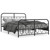 Metal Bed Frame without Mattress with Footboard Black 59.1"x78.7 A949-377137