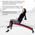 Folding Weight Bench Adjustable Sit-up Board Workout Slant Bench-Red B593-SP37043