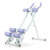 Ab Machine with LCD Monitor and 4 Adjustable Heights-Purple - Color: Purple D681-FH10082PU