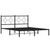 Metal Bed Frame without Mattress with Headboard Black 59.1"x78.7 A949-376228