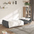 2-Seater Sofa Bed Dark Gray Velvet A949-375938