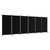 6-Panel Room Divider Black 204.7"x70.9" Fabric A949-350273