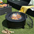 Rustic Steel Outdoor Fire Pit with BBQ Grill with Poker and Mesh Cover Q280-TGPJ3211