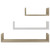 Wall Display Shelf 3 pcs White and Sonoma Oak Engineered Wood A949-800203