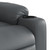 Stand up Massage Recliner Chair Gray Faux Leather A949-3206911