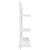 Bathroom Mirror White 23.6"x4.1"x17.7" Engineered Wood A949-805006