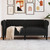 Chesterfield Sofa 2-Seater Black Fabric A949-372549