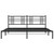 Metal Bed Frame without Mattress with Headboard Black 76"x79.9 A949-376330