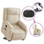 Electric Stand up Massage Recliner Chair Cream Fabric A949-3206239