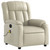 Electric Massage Recliner Chair Cream Faux Leather A949-3206244