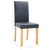 Dining Chairs 4 pcs Gray Faux Suede Leather A949-249213
