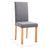 Dining Chairs 6 pcs Light Gray Fabric A949-277234