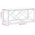 Coffee Table 43.3"x17.7"x17.7" Stainless Steel and Glass A949-349961