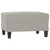 Footstool Light Gray 27.6"x21.7"x16.1" Microfiber Fabric A949-349362