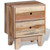 Bedside Cabinet Solid Reclaimed Wood A949-244234