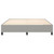 Box Spring Bed Frame Light Gray King Fabric (US Only) A949-3120906