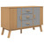 Sideboard OLDEN Gray and Brown 44.9"x16.9"x28.9" Solid Wood Pine A949-358598