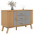 Sideboard OLDEN Gray and Brown 44.9"x16.9"x28.9" Solid Wood Pine A949-358598