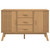 Sideboard OLDEN Brown 44.9"x16.9"x28.9" Solid Wood Pine A949-358597