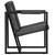 Armchair Gray Real Leather A949-247802