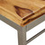 Dining Table Solid Acacia Wood and Steel 70.9 A949-244797