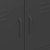 Storage Cabinet Black 31.5"x13.8"x40" Steel A949-336142