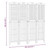 4-Panel Room Divider 63.8"x0.8"x70.9" Solid Wood Acacia A949-318549