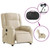 Electric Massage Recliner Chair Cream Fabric A949-3206219
