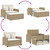 Patio Sofa with Cushions 2-Seater Beige Poly Rattan A949-365135