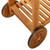 Garden Kitchen Trolley Solid Acacia Wood 36.2"x17.1"x55.7 A949-43986