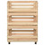 Vegetable Trolley 22.4"x11.8"x31.5" Solid Wood Pine A949-327326