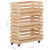Vegetable Trolley 22.4"x11.8"x31.5" Solid Wood Pine A949-327326