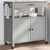 Kitchen Trolley MONZA 33.1"x15.7"x34.8" Solid Wood Pine A949-376107