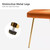 Orange Velvet Upholstered Wingback Accent Side Chair with Gold Metal Legs Q280-ORLVWBS835214