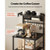 Kitchen Bakers Rack, 4.6ft Power Cable Bakers Rack with Power Outlet, Kitchen Stand with X-Shaped S E415-LSHBJ236INCHMB6EE001V1