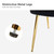 Black Velvet Upholstered Wingback Accent Side Chair w/ Gold Metal Legs Q280-BLVSCWB83521763