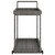 Bar Cart Gray 39.4"x17.7"x32.7" Poly Rattan A949-316667