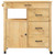 Kitchen Trolley MONZA 33.1"x15.7"x34.8" Solid Wood Pine A949-376109