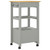 Kitchen Trolley MONZA 18.9"x15.7"x34.8" Solid Wood Pine A949-376083