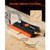 Pocket Hole Jig Kit, 1/2 to 1-1/2 in Adjustable, Mini Jig Pocket Hole System with Step Drill, Hex W E415-MINISXKKJDPSVGZHO001V0